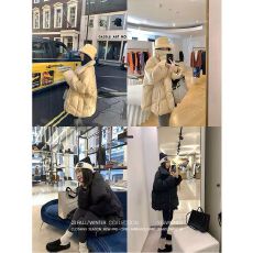 批发官图抱抱羽绒棉服廓形斜搭拉链***款翻领女冬季棉衣外套现货款