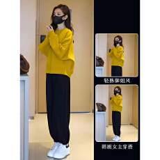 批发2025新款<b class='q'>春</b>秋装搭配一整套显瘦套装小个子独特上衣超好看两件套女