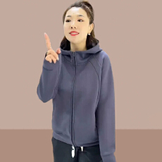 批发时尚简约大码女装连帽拉链<b class='q'>卫衣</b>外套女2025秋新款长袖休闲<b class='q'>开衫</b>上衣