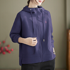 批发时尚女士短外套2025春秋季新款宽松设计感<b class='q'>卫衣</b><b class='q'>开衫</b>长袖拉链上衣潮