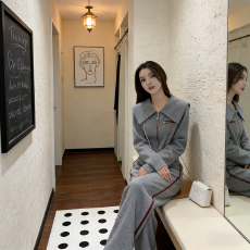 批发穿搭卫衣拉链<b class='q'>韩版</b>新款阔腿裤两件套2026年时尚春秋款减龄长袖休闲