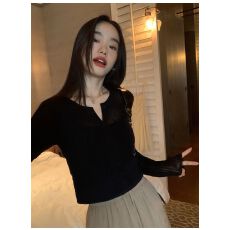 批发黑色针织防晒开衫女2026夏季薄款空调衫外套长袖外搭<b class='q'>罩衫</b>上衣
