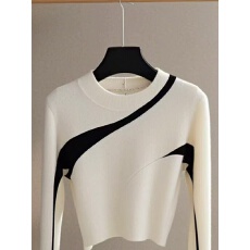 批发<b class='q'>个性</b>拼接设计感百搭长袖T恤女早秋新款<b class='q'>时尚</b>洋气修身显瘦打底衫潮