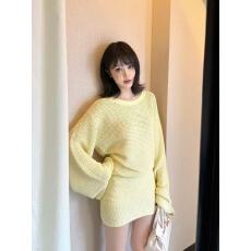 批发2025秋季新款茶系穿搭连衣裙辣妹<b class='q'>一字肩</b>长袖毛衣女包臀