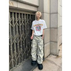 批发水洗牛仔<b class='q'>裤</b>女情侣做旧口袋阔腿宽松休闲直筒显瘦伞兵<b class='q'>裤</b><b class='q'>迷彩</b>工装<b class='q'>裤</b>