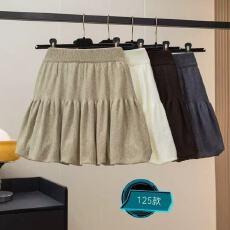 批发高端秋冬季新款时尚松紧高腰显瘦半身短裙休闲<b class='q'>百搭</b>花苞蓬蓬裙