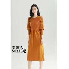 批发胖MM蝙蝠袖羊毛针织<b class='q'>连衣裙</b>女秋冬中长款高腰修身遮肉大码外穿毛衣