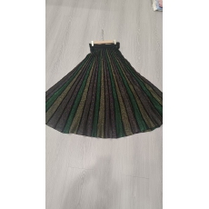 批发韩版<b class='q'>高端</b>奢侈进口彩色金银线半身裙