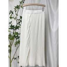 批发时尚安迪绒松紧腰开叉针织半裙女时尚<b class='q'>通勤</b>气质羊毛直筒a字包臀裙