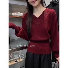 批发十三行2025冬装新款极简V领修身显瘦<b class='q'>针织衫</b>毛衣女长袖内搭<b class='q'>打底衫</b>