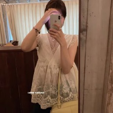 批发法式无袖波点背心<b class='q'>衬衫</b>女2025夏季新款气质<b class='q'>时尚</b>百搭小个子上衣小衫