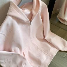 批发【云朵绒复合】薄款320g,厚款400g <b class='q'>甜美</b>蝴蝶结KT刺绣拉链外套女