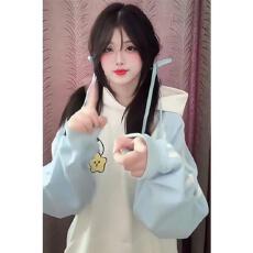 批发【云朵绒复合】薄款320g,厚款400g 卡通吉伊卡哇刺绣卫衣