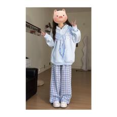 批发【云朵绒复合】薄款320g,厚款400g 格子披肩绣花连帽卫衣女