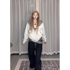 云朵绒复合薄款320g,厚款400g原版刺绣设计感小猫元素卫衣