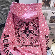 云朵绒复合薄款320g,厚款400g拉链满印十字架卫衣