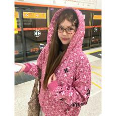 云朵绒复合薄款320g,厚款400g拉链满印十字架卫衣