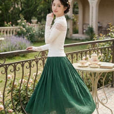 批发【<b class='q'>莫代尔</b>260克】京都甜梦蕾丝拼接针织衫女修身显瘦内搭上衣秋季