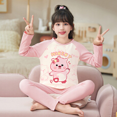 批发[黛琳芬]10码-XL码德绒儿童睡衣秋冬保暖男女印花<b class='q'>开衫</b>家居服146