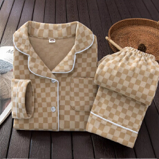 批发[黛琳芬]10码-XL码德绒儿童睡衣秋冬保暖男女印花<b class='q'>开衫</b>家居服146