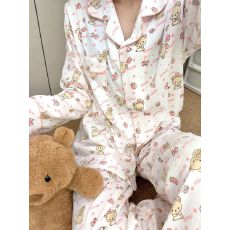 批发[黛琳芬]网图甜美长袖<b class='q'>女士</b>睡衣套装卡通春秋季家居服pajamas309