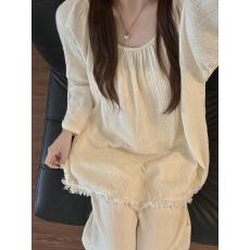 批发[黛琳芬]网图甜美长袖<b class='q'>女士</b>睡衣套装卡通春秋季家居服pajamas309