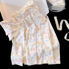 批发[黛琳芬]12码-XL码40款云朵棉卡通儿童睡衣印花男女童装家居服148