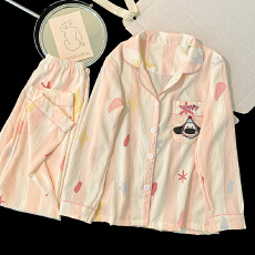 批发[黛琳芬]12码-XL码40款云朵棉卡通儿童睡衣印花男女童装家居服148