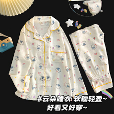 批发[黛琳芬]12码-XL码40款云朵棉卡通儿童<b class='q'>睡衣</b>印花男女童装家居服148