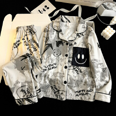 批发[黛琳芬]10码-XL码德绒儿童睡衣秋冬保暖男女童印花家居服149