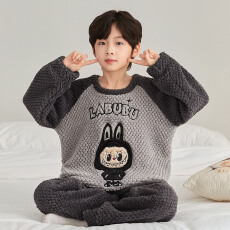 批发[黛琳芬]8码-XL码40个款麦穗绒儿童睡衣保暖男女童装是家居服110