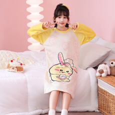 批发[黛琳芬]8码-18码款-法兰绒<b class='q'>女</b><b class='q'>童</b>套头睡裙儿童<b class='q'>睡衣</b>秋冬家居服122