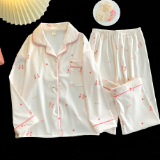 批发[黛琳芬]8码-L码德绒<b class='q'>儿童</b>睡衣秋冬保暖男女童装翻领印花家居服138