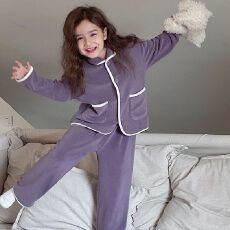 批发[黛琳芬]130码-160码300克奥粒绒加厚男女<b class='q'>童装</b><b class='q'>睡衣</b>儿童家居服141