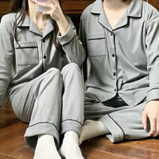 批发[黛琳芬]德绒<b class='q'>男</b>士女士睡衣纯色秋冬季保暖情侣款家居服pajamas334