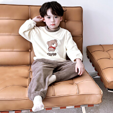 批发[黛琳芬]100码-160码300克奥粒绒加厚男女<b class='q'>童装</b><b class='q'>睡衣</b>儿童家居服141