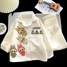 批发[黛琳芬]8码-L码海空气棉夹层秋冬季加厚男<b class='q'>女</b><b class='q'>童</b><b class='q'>睡衣</b>儿童家居服142