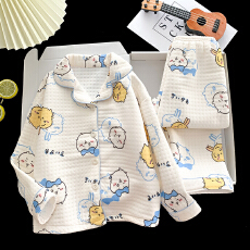 批发[黛琳芬]8码-L码海空气棉夹层秋冬季加厚男<b class='q'>女</b><b class='q'>童</b><b class='q'>睡衣</b>儿童家居服142