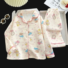 批发黛琳芬8码-L码海空气棉夹层秋冬季加厚男<b class='q'>女</b><b class='q'>童</b><b class='q'>睡衣</b>儿童家居服142