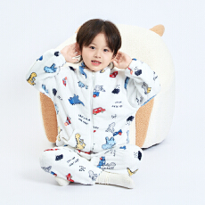 批发[黛琳芬]90码-160码拉链法兰绒儿童<b class='q'>睡衣</b>秋冬加厚男<b class='q'>女</b><b class='q'>童</b>家居服144