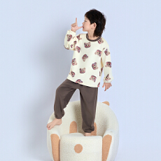 批发[黛琳芬]100码-160码奥毛绒套头儿童<b class='q'>睡衣</b>秋冬季男女<b class='q'>童装</b>家居服150