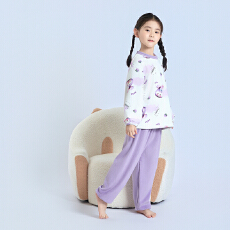 批发[黛琳芬]100码-160码奥毛绒套头儿童<b class='q'>睡衣</b>秋冬季男女<b class='q'>童装</b>家居服150