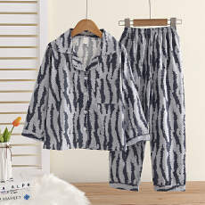 批发[黛琳芬]10码-XL码仿棉<b class='q'>儿童</b>印花<b class='q'>睡衣</b>柔软开衫秋冬男女童家居服155