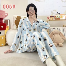批发[黛琳芬]60多款云朵棉长袖长裤<b class='q'>女</b>士<b class='q'>睡衣</b>卡通薄款家居服pajamas371