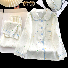 批发黛琳芬8码-L码云朵棉儿童<b class='q'>睡衣</b>薄款印娃娃领印花<b class='q'>女童</b>装家居服164