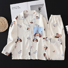 黛琳芬10-L码云朵棉儿童睡衣薄款印花卡通男女童装家居服175