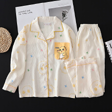 黛琳芬10-L码云朵棉儿童睡衣薄款印花卡通男女童装家居服175