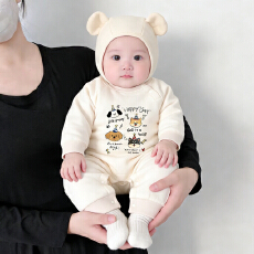 批发[黛琳芬]59码-90码A类纯棉儿童男女包新生儿哈衣连体家居服176