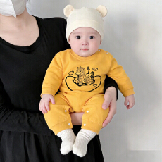 批发[黛琳芬]59码-90码A类纯棉儿童男女包新生儿哈衣连体家居服176