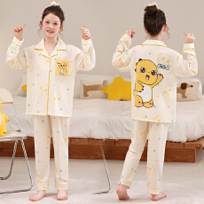 批发[黛琳芬]8码-L码仿棉卡通<b class='q'>儿童</b>睡衣薄款印花卡通男女童装家居服178